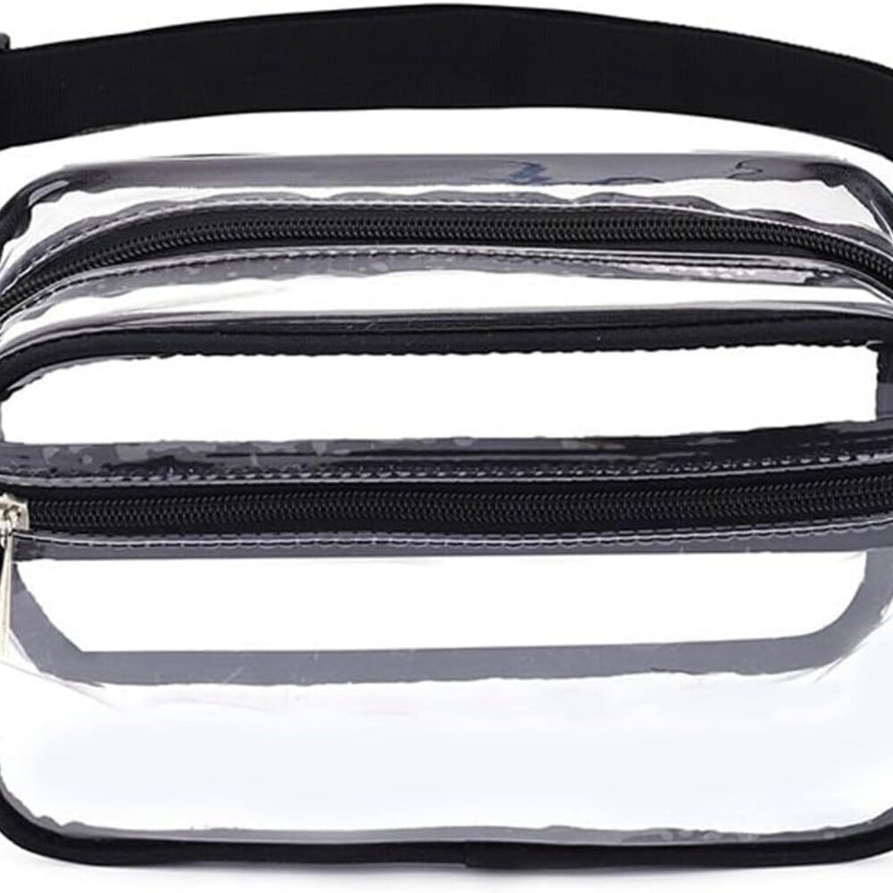 Clear Purse for Women Stadium Approved - Fanny Pack Belt Bag Crossbody Trendy Bl